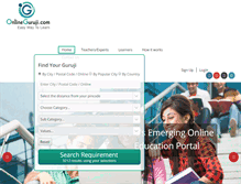Tablet Screenshot of onlineguruji.com